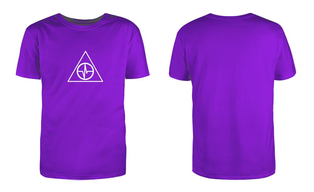 TosinTrio T-Shirt Purple & White