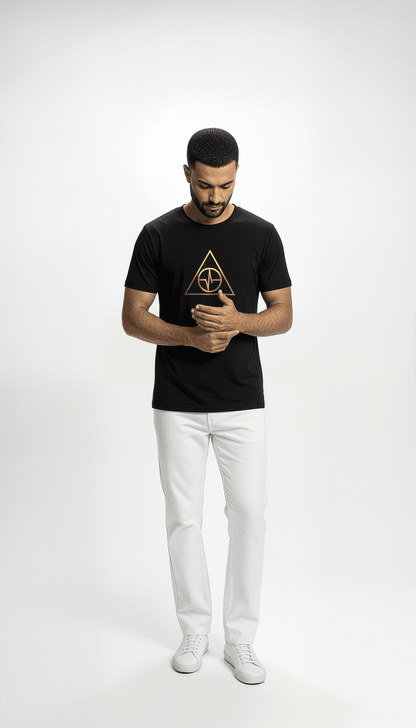TosinTrio T-Shirt Black & Gold