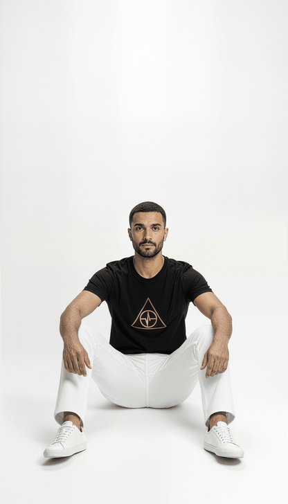 TosinTrio T-Shirt Black & Gold