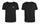 TosinTrio T-Shirt Black & White (Mini logo left)
