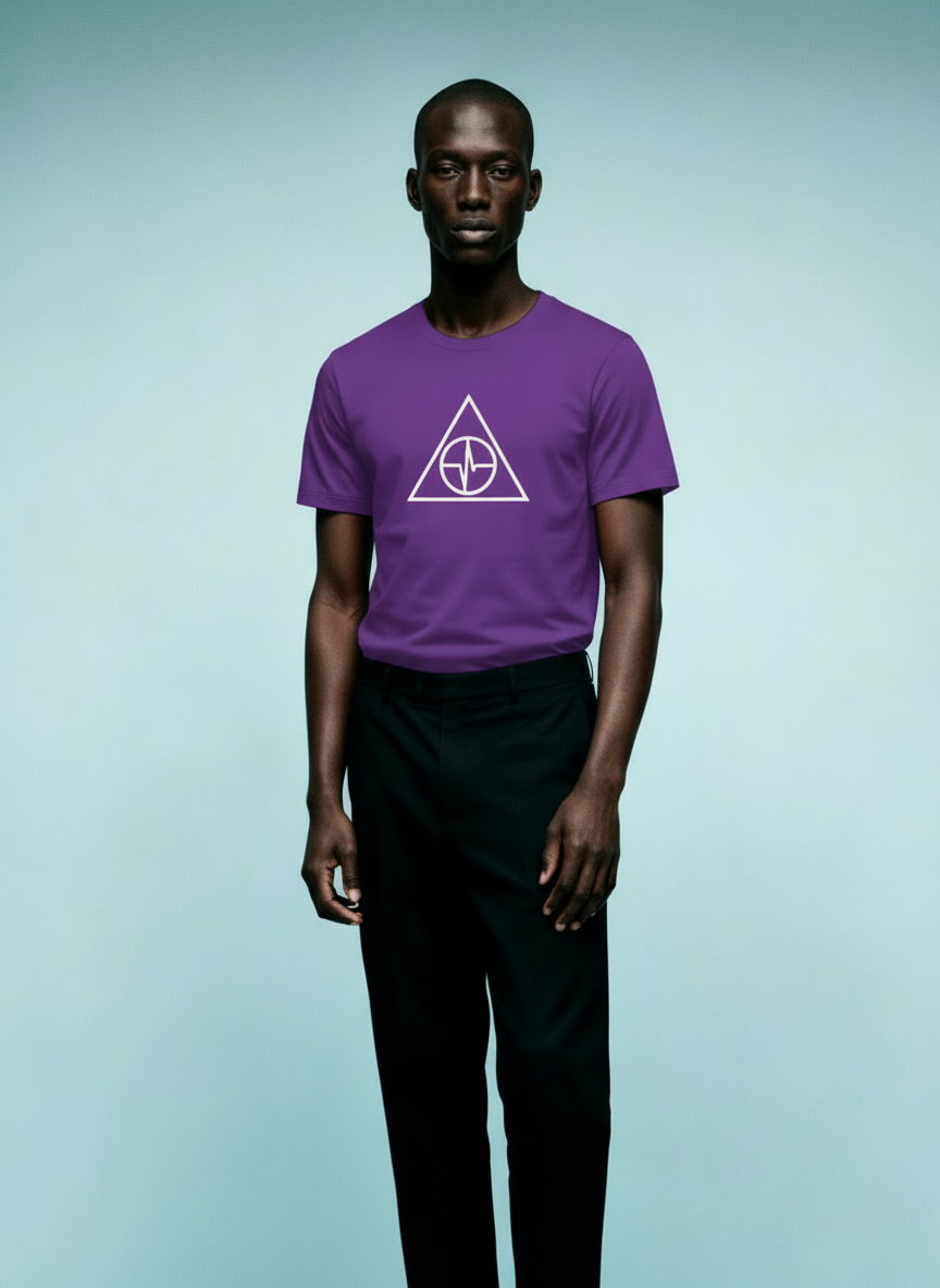 TosinTrio T-Shirt Purple & White