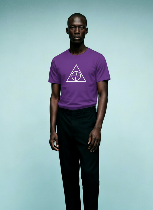 TosinTrio T-Shirt Purple & White